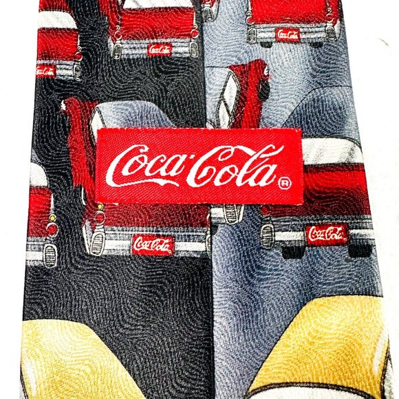 Vintage Official Coca-Cola Neck Tie Drive-In Movie Collectible Tie - Picture 8 of 10